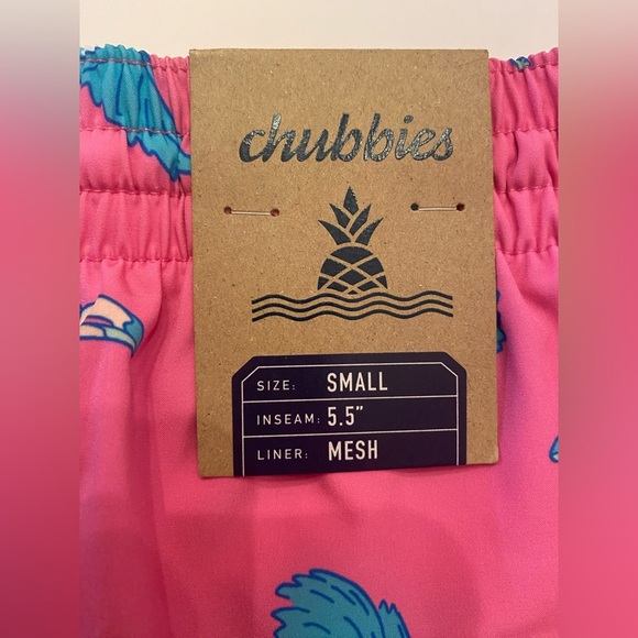 Chubbies Mens Classic Swim Trunks 5.5" The Toucan Do Its Bird Boardshorts Small - Picture 11 of 14